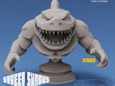 Street Sharks - Streex - Animated Series  3D print model