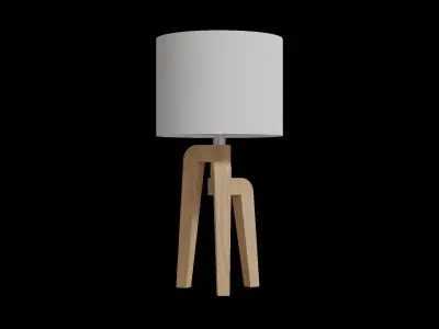 Lund Table Lamp Low-poly 3D model