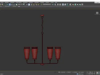 Abbott Chandelier Low-poly 3D model