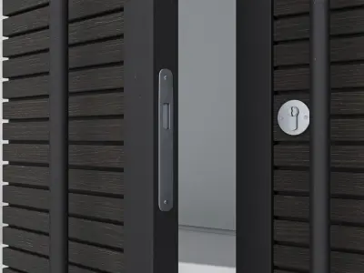 Aluminium door 61 3D model