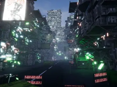 Cyberpunk Asset  Free low-poly 3D model