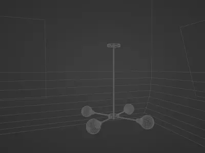 ceiling light lamp Low-poly 3D model