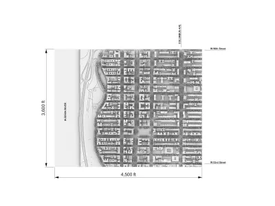 3D Print-Ready NYC Upper West Side Model 3D print model