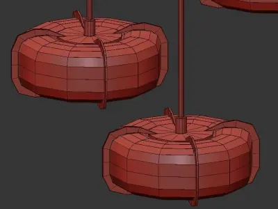 CONTEMPORARY DECO CHANDELIER 3D model