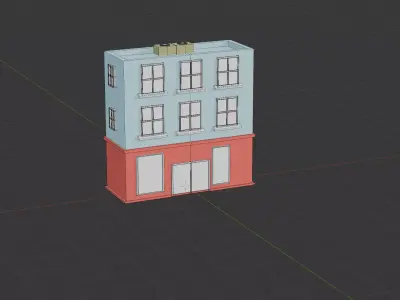House Game Assets Low-poly 3D model