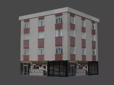 Architectural Building-6 Free low-poly 3D model purchase