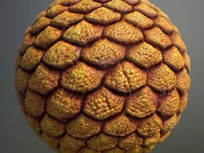 Material Skin Alien 3 Seamless PBR Texture Texture