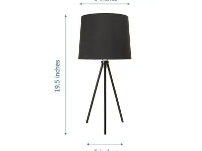 Dunneback Contemporary Tripod Table Lamp Free 3D model