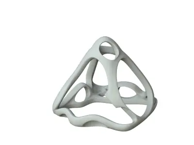 SciFi Cube Object No 64499 Low Poly Shape Low-poly 3D model