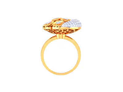  Women Ring MTL 3dm STL OBJ FBX Details 3D print model 56