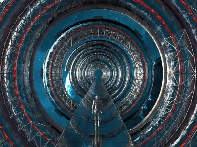 Space Bridge 3D model