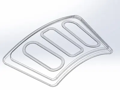 Star Wars The Mandalorian Cara Dune Left Leg Armor 3D print model