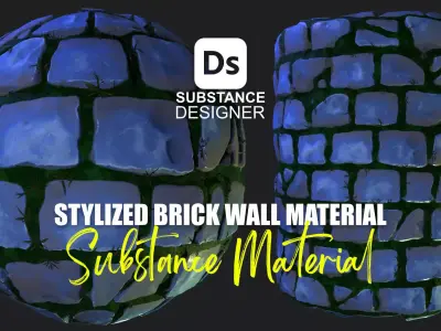 Stylized Brick Wall Material 03 Texture