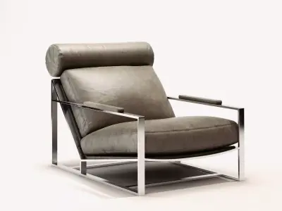 Cruisin Lounge Chair and Ottoman 3D model