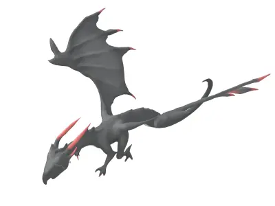 Sky Dragon Character v1 002 Low-poly 3D model