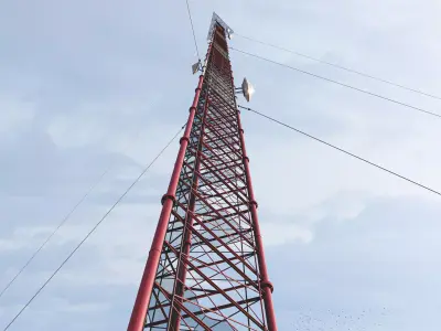 Radio Tower 2000ft  3D model