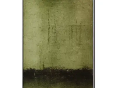 Set of 3 Abstract Paintings in Frames - Different Sizes 3D model get