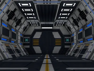 Sci Fi Interior 3D model