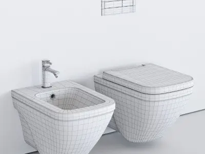Noken NK Concept Wall-Hung WC Low-poly 3D model