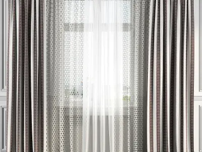 Curtain Set 132 3D model