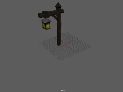 3D Street Lamp Model 3D model
