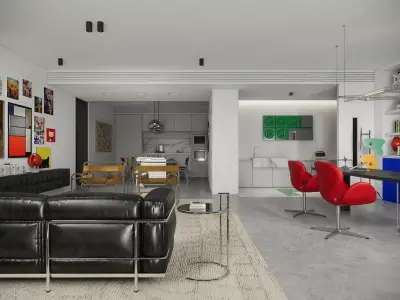 Stockholm Interior scene 3D model