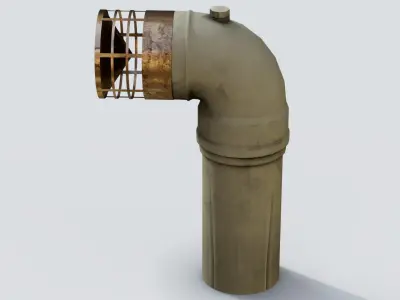 Roof Vent 25 Low-poly 3D model