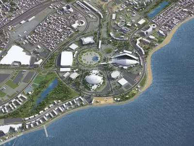 Adler Low-poly 3D model