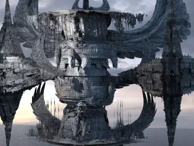 Sea Rapture city hourglass 3D model