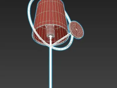 SOLEIL wall sconce with shade 3D model