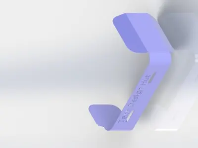 Table Lamp with Sheet Metal 3D model