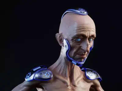 Sci-Fi Character Low-poly 3D model order