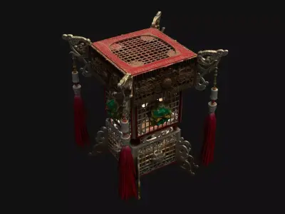 Chinese Palace Lantern  3D model 9