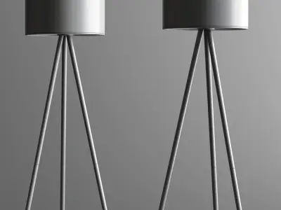 Adesso Louise Tripod Floor Lamp 3D model