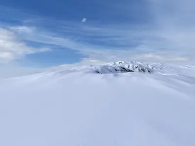 Snow Mountain 04 Low-poly 3D model