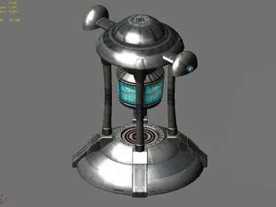 Spacecraft - small ground construction 08 3D model