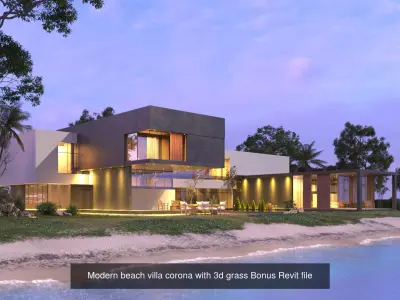 Mies van derRohe Frank lloyd wright style houses G n underground 3D Model Pack