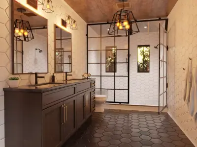 Transitional Bathroom  3D model