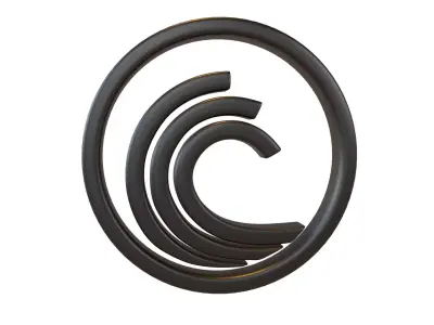 BitTorrent Coin v1 001 Low-poly 3D model