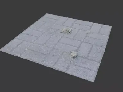 Pavement 4k texture 3D model