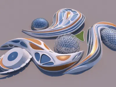 0089 - Organic Building 3D model