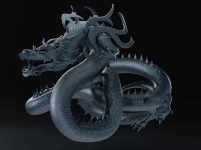 Dragon Sculpture 3D model