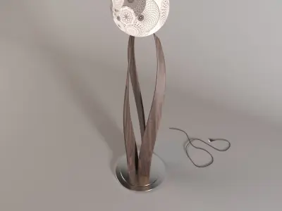 wood lamp 3D model buy
