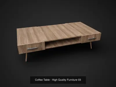 Coffee Tables - High Quality Designer Furniture 3D Model Pack