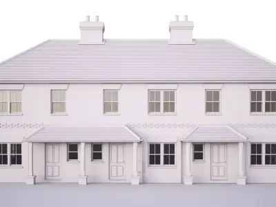 British House Cannon Court Road 3D model