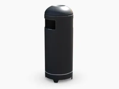 Cylinder Trashcan 3D model