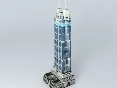 Hong Kong New World Tower Free 3D model