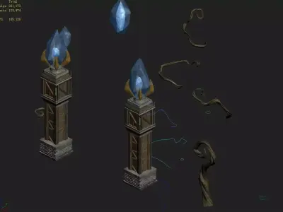 Rainbow City - Magic Tower 01 3D model