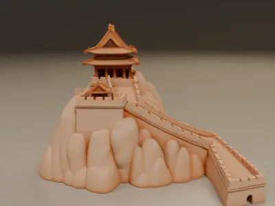 wall of china 3D print model