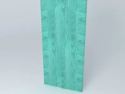 Turquiose door cabinet Free 3D model